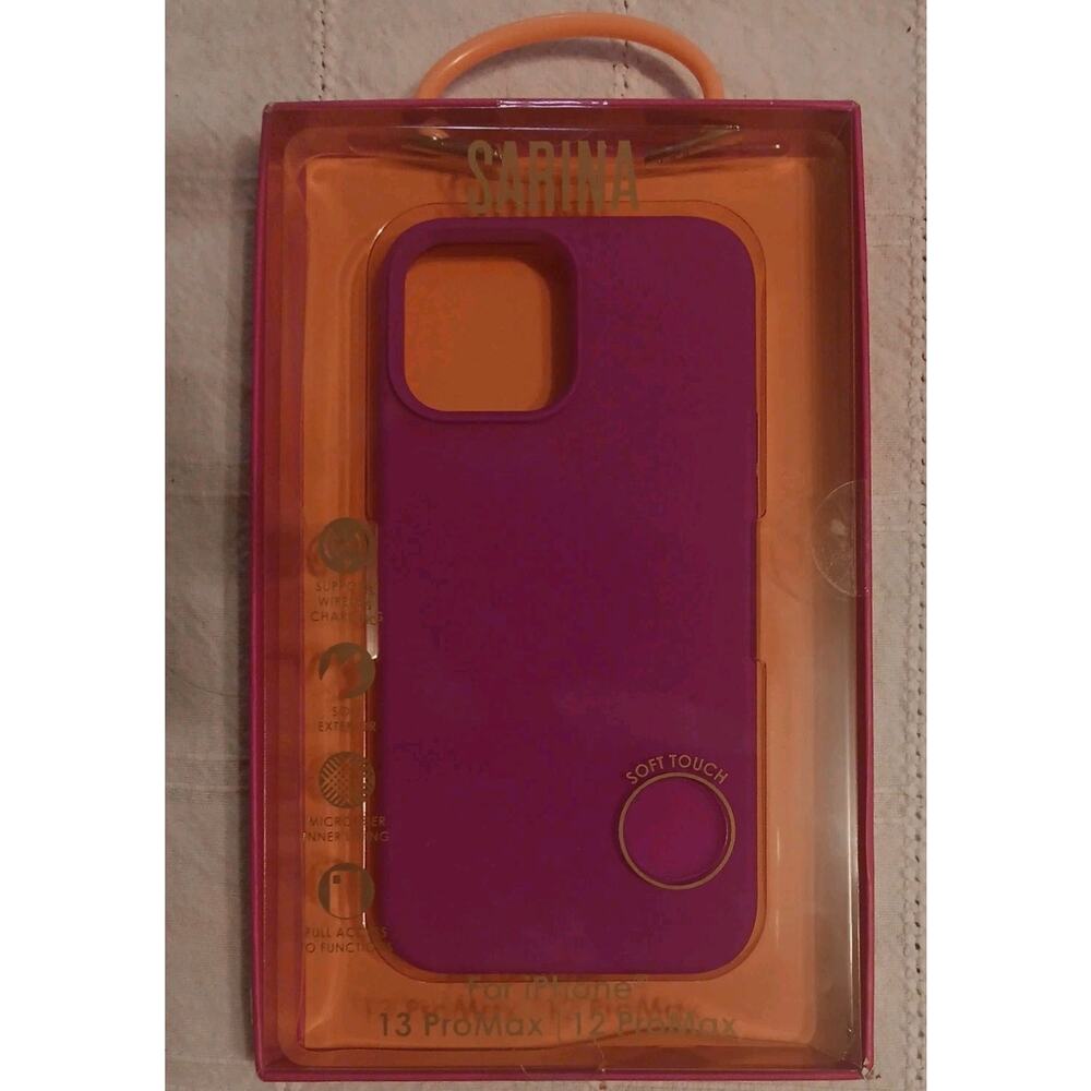 Sarina iPhone 13/12 Pro Max Case. Neon Pink